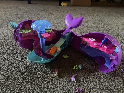 Polly Pocket Sparkle Cove Adventure Narwhal Adventurer Boat Playset