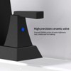 DOMETOUR Matte Black 2-Handle Bathroom Sink Faucet, 4-Inch Centerset with Pop Up Drain & Supply Lines, Lead-Free - 2 of 4