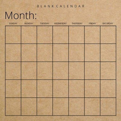 Blank Calendar - by  Llama Bird Press (Paperback)