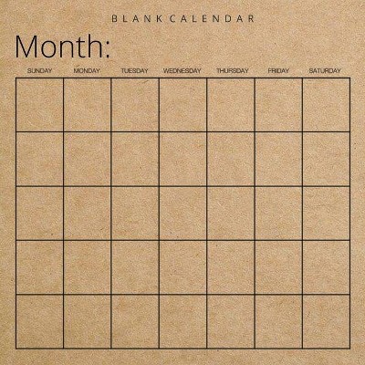 Blank Calendar - by  Llama Bird Press (Paperback)