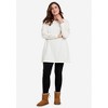 ellos Plus Size French Terry Lace Trim Sweatshirt Tunic - 4 of 4