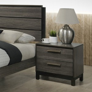 Bella Depot 23.6'' Wood 2-Drawers Nightstand - 1 of 4