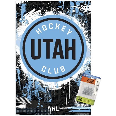 Trends International NHL Utah Hockey Club - Maximalist Logo 24 Unframed Wall Poster Prints