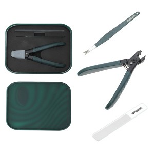 Unique Bargains Splash-proof Nail Clipper Kit 3-piece Set - 1 of 4