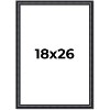 PosterPalooza | Linear Black Picture Frame - UV Acrylic, Foam Board Backing, Hanging Hardware - 2 of 4