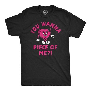 Mens Funny T Shirts You Wanna Piece Of Me Sarcastic Valentines Day Tee - Crazy Dog Men's T Shirt - 1 of 4