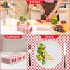 DYLIVeS Red Gingham Napkins, Red and White Checkered Guest Towel Plaid Party Napkins Disposable Paper Hand Towels for Luncheon, Picnic, Birthday - 4 of 4