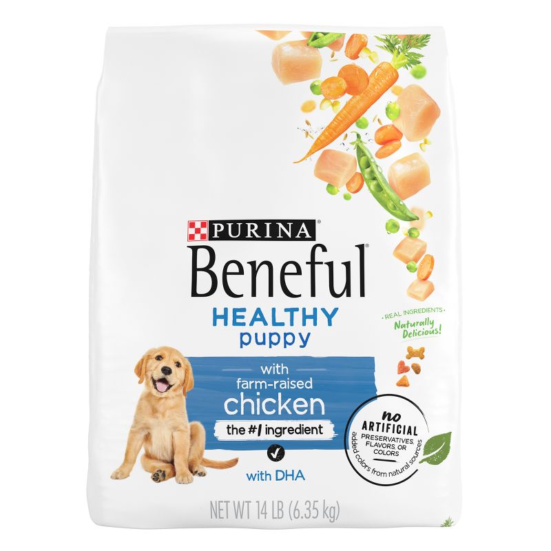 Purina Beneful with Real Chicken Healthy Puppy Dry Dog Food, 1 of 9