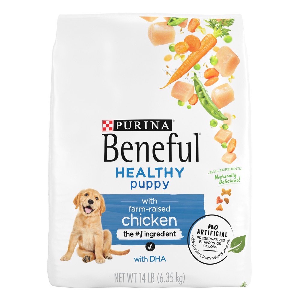 Purina Beneful with Real Chicken Healthy Puppy Dry Dog Food - 14lbs