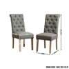 NicBex 5 Piece Round Dining Table Set for 4 Modern Kitchen Table Set with 4 Tufted Dining Chairs for Dining Room - 3 of 4