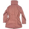 Yoki Big Girls' Lightweight Hidden Zipper Hood Trench Jackets - 2 of 4