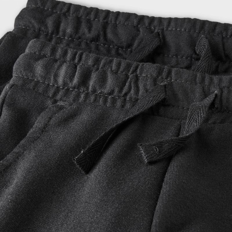 Toddler 2pk Knit Shorts - Cat & Jack™ Black, 4 of 6