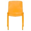 LeisureMod Murray Waterfall Edge Design Plastic Dining Chair, Set of 4 - 3 of 4