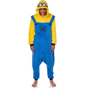 Minions Union Suit Character Design Adult Kigurumi Costume Pajamas - 1 of 4