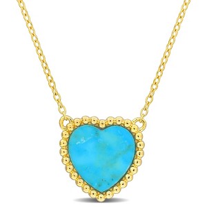 EVERLY JEWELRY | Silver Gemstone Necklace with Chain – Multiple Stone and Metal color Options - 1 of 4