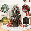 Whizmax 3 Ft Prelit Premium Snow Flocked Artificial Christmas Tree with 8 Mode Warm White Led,for Christmas Decoration,Home, Office, Square Base - 3 of 4