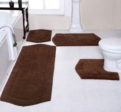 Waterford Collection Cotton Tufted Set of 4 Bath Rug Set - Home Weavers
