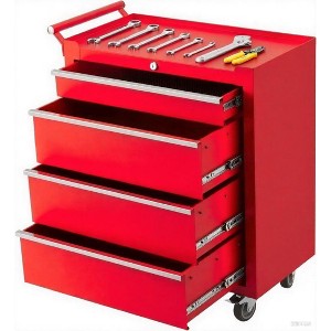 Metal Rolling Tool Chest with 4 Drawers, Detachable Top Section, Auto-Locking Drawers, Lockable Wheels, Garage & Workshop Tool Storage Organizer - 1 of 1