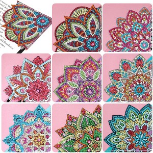 8 PCS Diamond Painting Corner Bookmark Triangle 5D DIY Page Book Marks Gifts For Craft Reading Lovers Women - 1 of 4