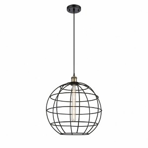 Lake Placid - 1 Light Cord Hung Pendant In Industrial Style-17.75 Inches Tall and 16 Inches Wide - 1 of 1
