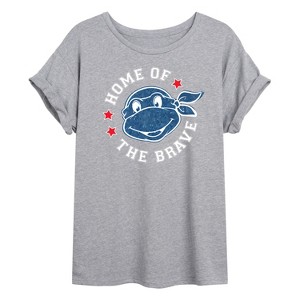 Women's - Teenage Mutant Ninja Turtles - Born Raised USA Oversized Graphic T-Shirt - 1 of 4