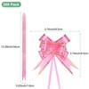 Unique Bargains Plastic Gold Edge PP Plastic Glossy Appearance Gift Wrap Satin Pull Bows 200 Count - 3 of 4