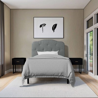 Angela Gray Upholstered Twin Button-Tufted Headboard