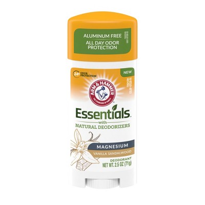 Arm & Hammer Essentials Deodarant with Magnesium + Vanilla Sandalwood 2.5Oz