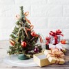 Northlight Mini Satin Christmas Tree Skirt with Faux Fur - 20" - White - 3 of 4