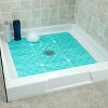 Xl Non-slip Square Shower Mat With Center Drain Hole - Slipx Solutions :  Target