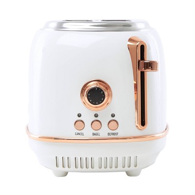 Toaster 2 Slice, Retro Small Toaster With Bagel