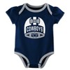 Nfl Dallas Cowboys Baby Girls' 3pk Onesies - 12m : Target