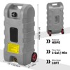 15 Gallon Gas Can with Pump - Portable Fuel Caddy with Wheels, Heavy Duty Fuel Transfer Tank for Gasoline/Diesel - 2 of 4