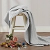 The Farmhouse by Rachel Ashwell 50"x60" Cotton Waffle Throw Gray - 3 of 4