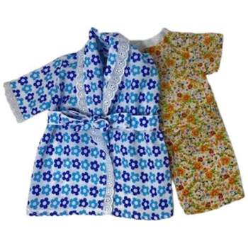 Doll Clothes Superstore Bathrobe and Pajamas Fit 14-15 Inch Cabbage Patch Kid And Baby Dolls