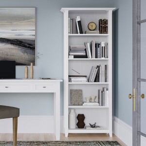 NicBex Bookcases for Living Room Modern 70" H 5 Tier Free Standing Storage Wood Bookshelves with Adjustable Storage Shelves for Office Home - 1 of 4