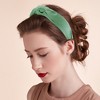 Unique Bargains Women's Satin Knotted Headband Hairband 1.2" Wide - 3 of 4
