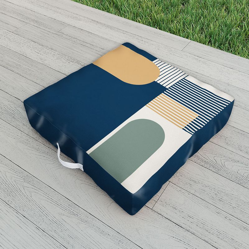 Sheila Wenzel-Ganny Cool Color Palette Pattern Outdoor Floor Cushion - Deny Designs, 2 of 3