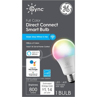 GE CYNC Smart Color Changing Light Bulb