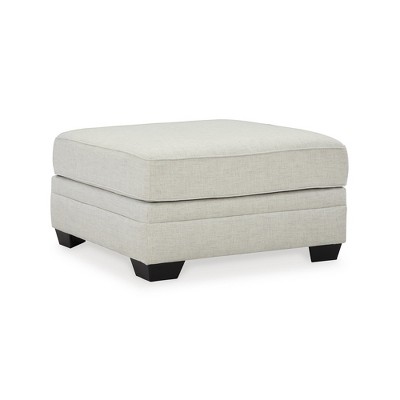 Signature Design by Ashley Traditional Huntsworth Oversized Accent Ottoman, Dove Gray