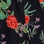 black red floral