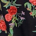 black red floral