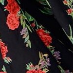 black red floral