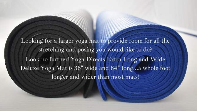 Yoga Direct Deluxe Yoga Mat XL - (6mm), 5 of 6, play video