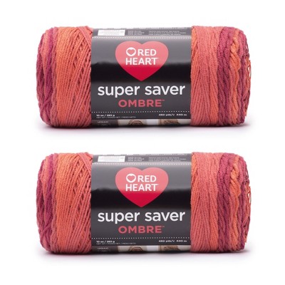 Red Heart Super Saver Yarn 12 Pack-Hot Sauce