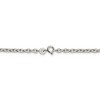 Black Bow Jewelry 2.75mm Sterling Silver Flat Cable Chain Necklace - image 4 of 4