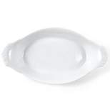 Omniware White Porcelain Au Gratin Dish, 12.75 Inch