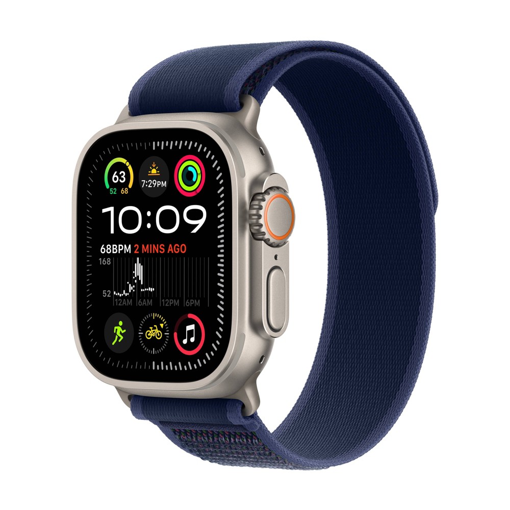 Photos - Wrist Watch Apple Watch Ultra 2 GPS + Cellular 49mm Natural Titanium Case with Blue Tr