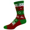 Women's Ugly Christmas Sweater Socks Funny Festive Holiday Xmas Party Novelty Footwear - Crazy Dog Socks - 3 of 4