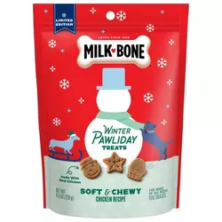Milk-Bone Winter Paw-Liday Soft & Chewy Chicken Dog Treats - 4.5oz